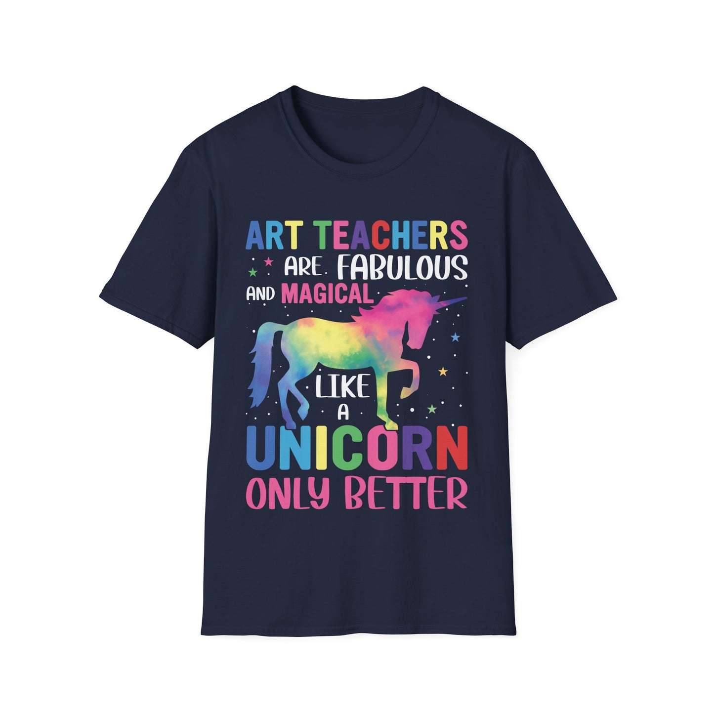 Art Teacher Unicorn T-Shirt – Magical Rainbow Teaching Tee