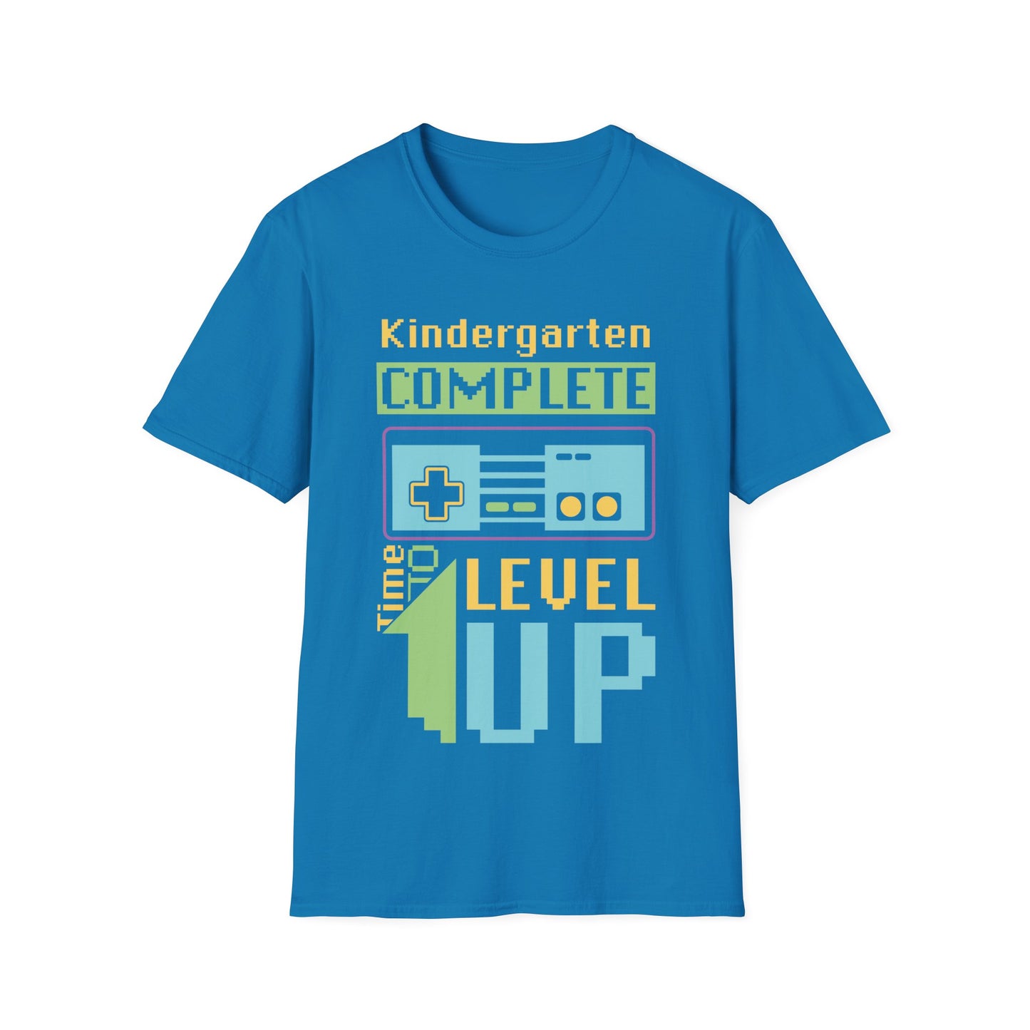 Kindergarten Complete - Level Up - Cheerful Gaming Fun Unisex Short Sleeve T-Shirt