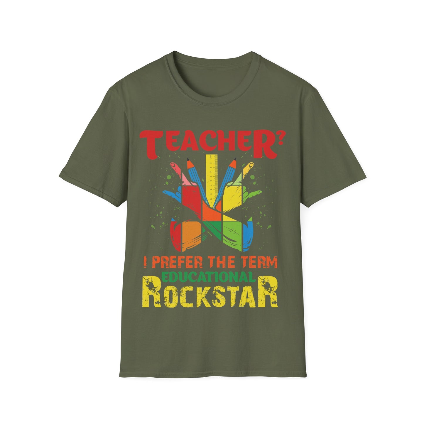 Educational Rockstar Unisex Jersey T-Shirt for Teachers - Motivation