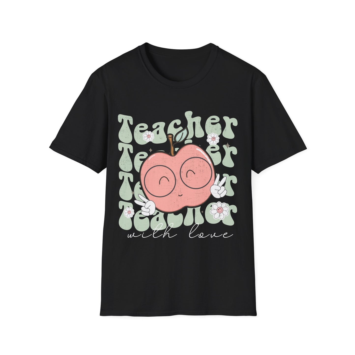 Teacher T-shirt: Cute Apple Design with Love