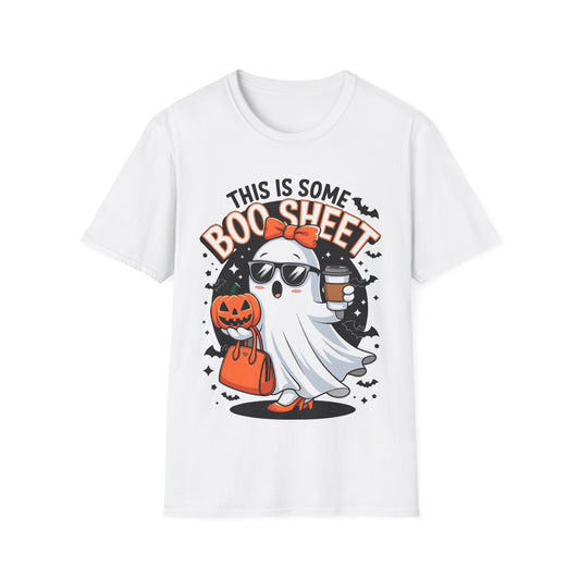 This Is Some Boo Sheet Halloween T-Shirt | Funny Ghost Coffee Tee