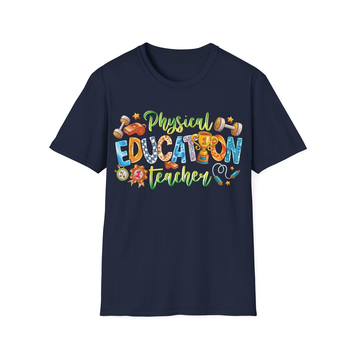 Physical Education Teacher - Cheerful Unisex Short Sleeve T-Shirt