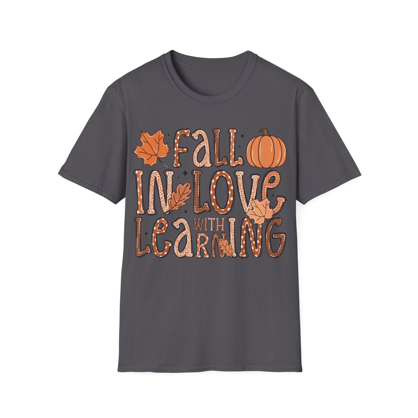 Fall in Love with Learning Shirt – Cute Teacher + Fall Classroom T-Shirt