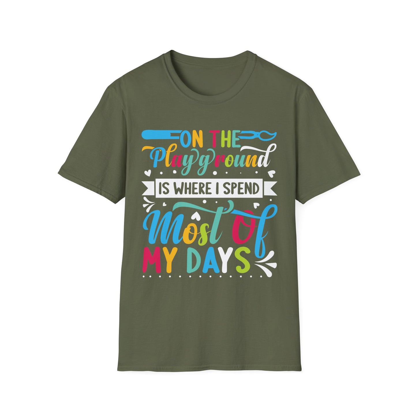 On The Playground Graphic Tee - Back To School T-Shirt
