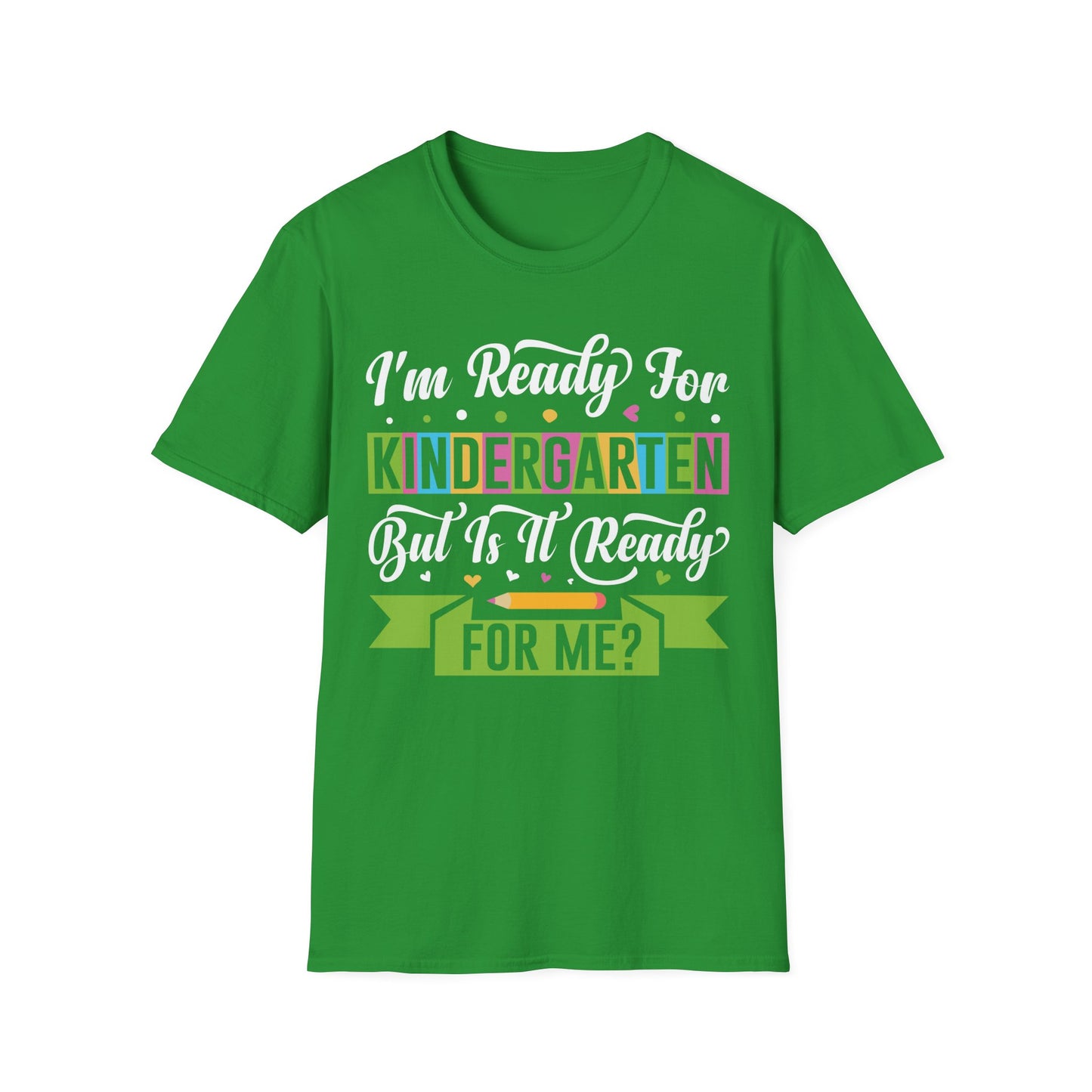 I'm Ready For Kindergarten Word Graphic Tee - Back To School T-Shirt