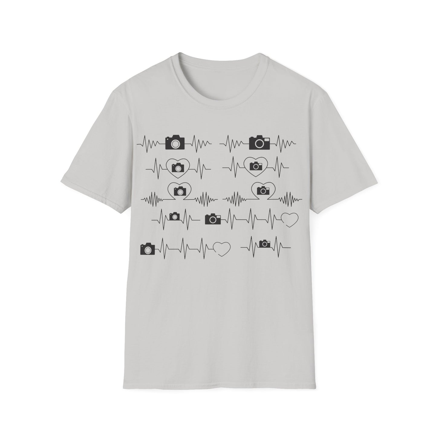Camera Heartbeat Shirt – Photographer Pulse + Photography Lover T-Shirt