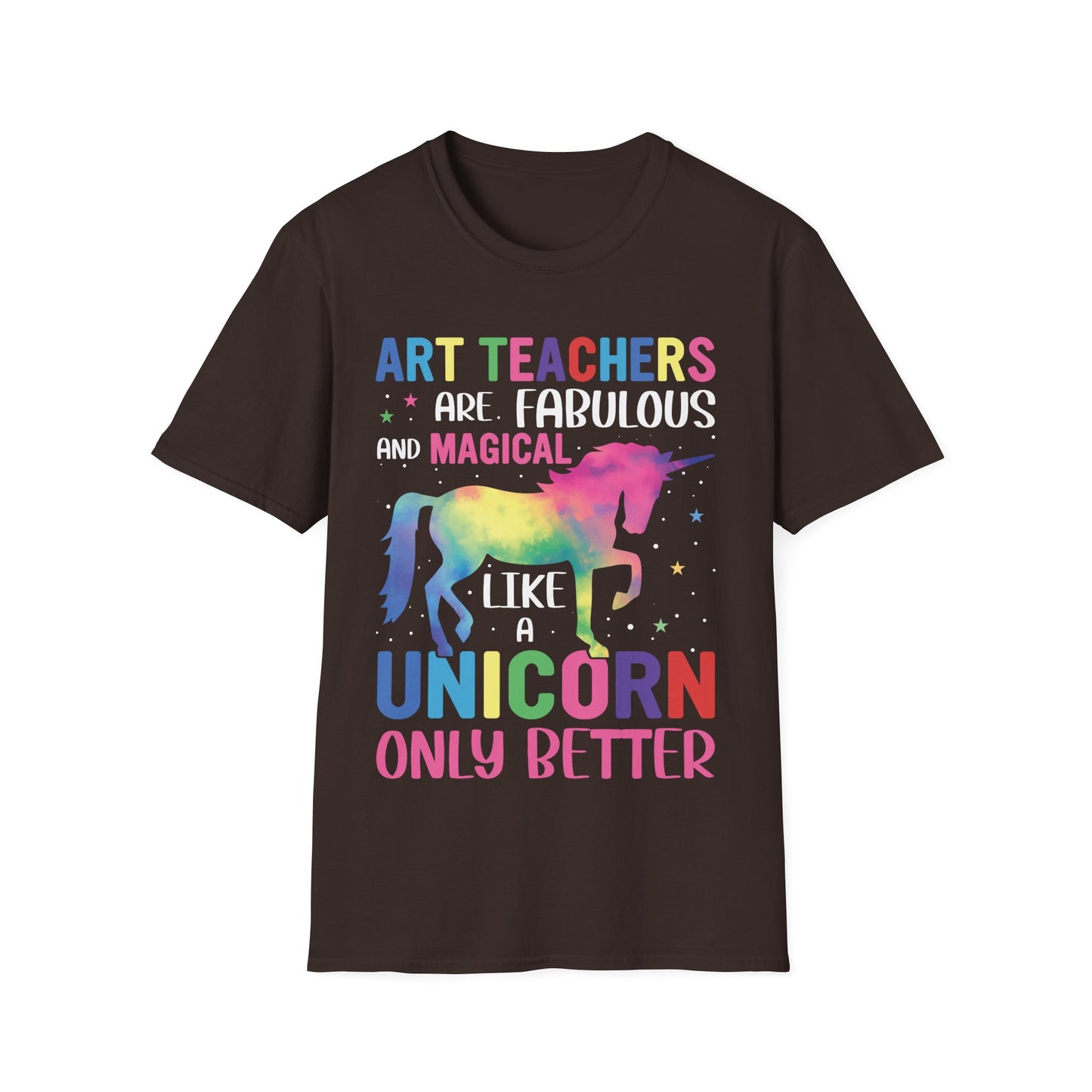 Art Teacher Unicorn T-Shirt – Magical Rainbow Teaching Tee