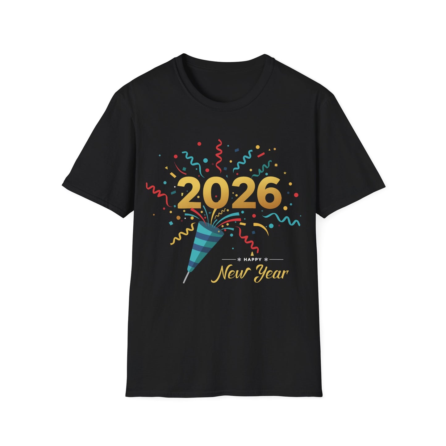 Happy New Year 2026 Shirt – Festive New Year’s Eve Party + Celebration T-Shirt