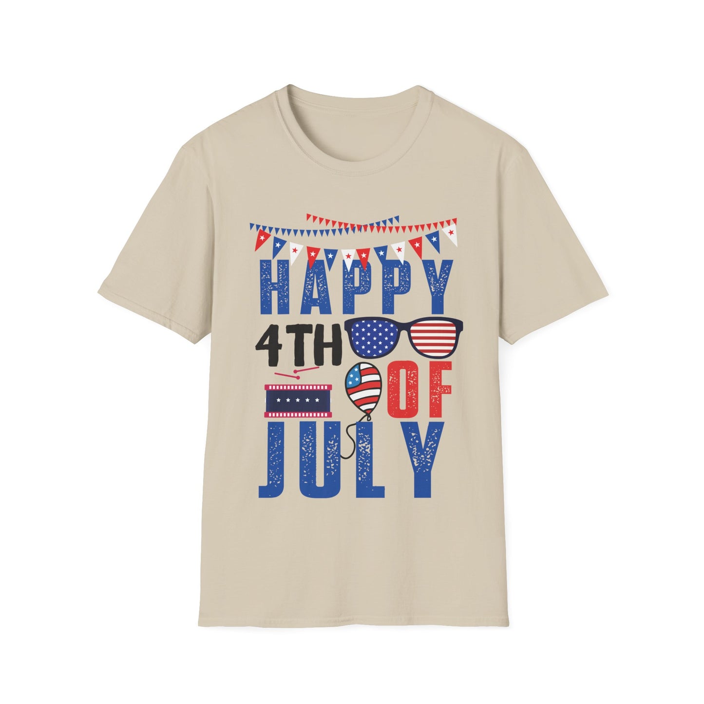 Happy 4th July - Unisex Short Sleeve T-Shirt