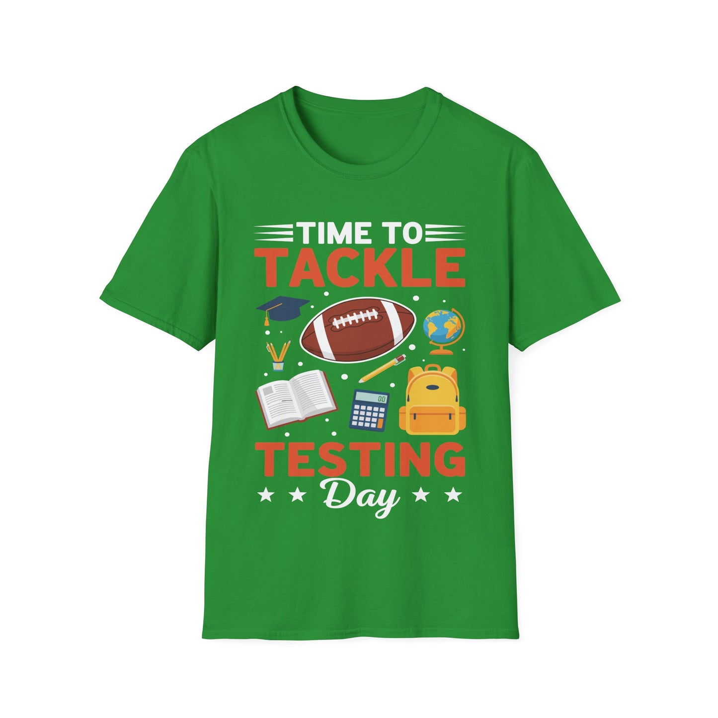 Funny Teacher Testing Day Shirt – Time to Tackle Testing Day T-Shirt