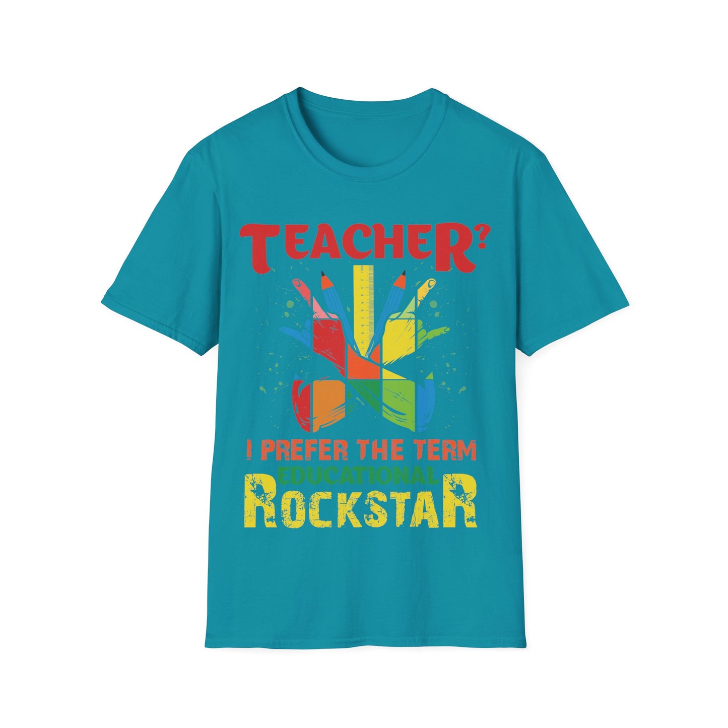 Educational Rockstar Unisex Jersey T-Shirt for Teachers - Motivation