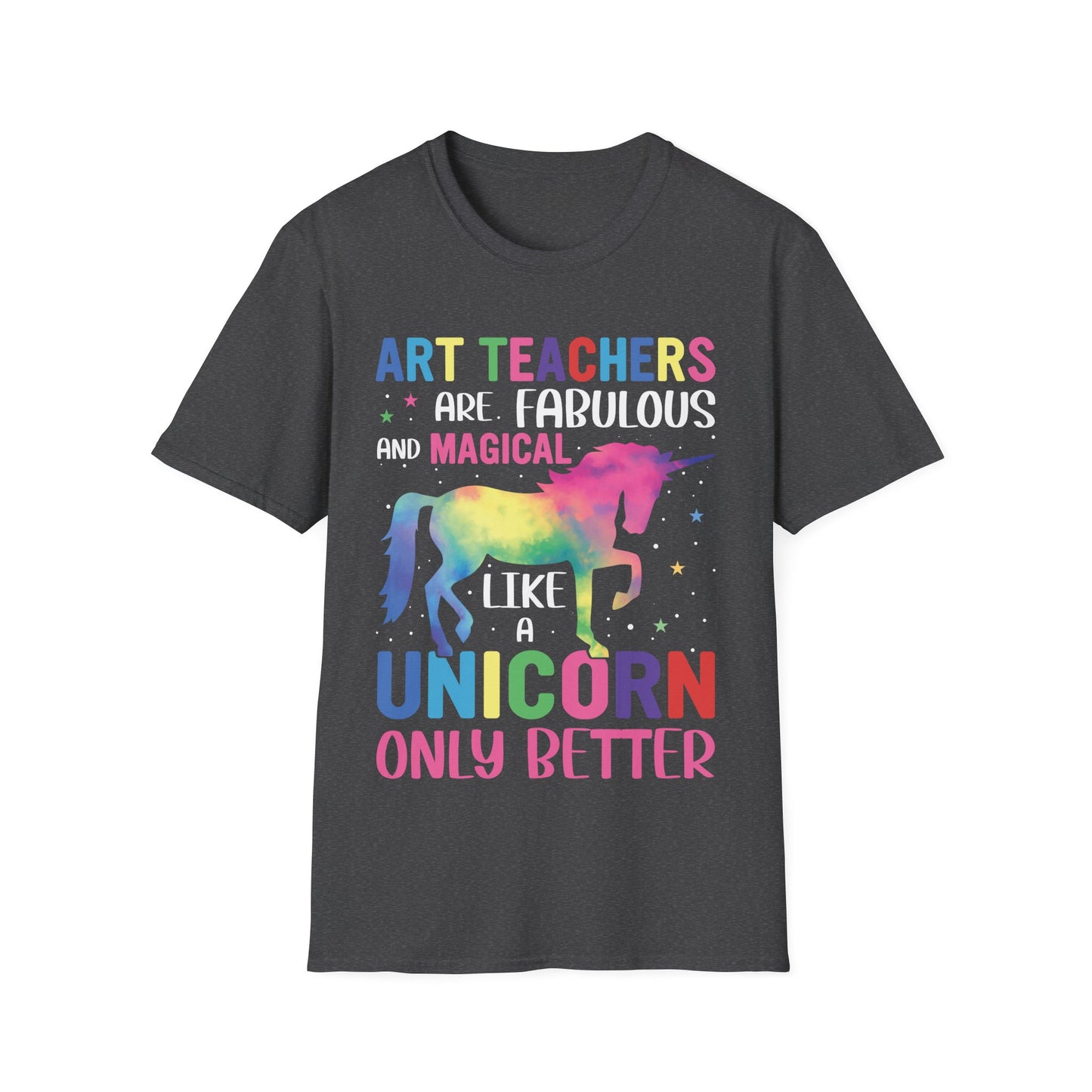 Art Teacher Unicorn T-Shirt – Magical Rainbow Teaching Tee