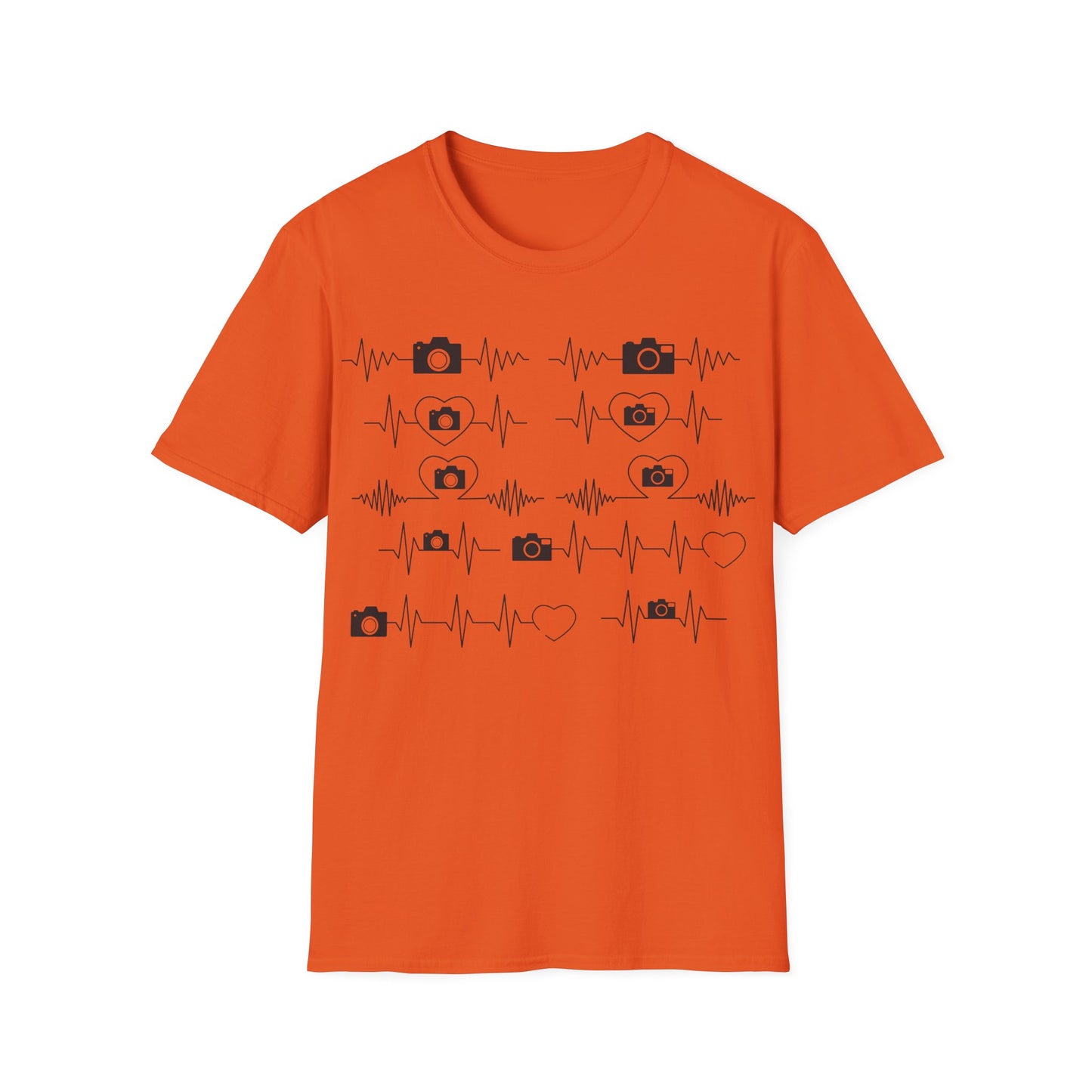 Camera Heartbeat Shirt – Photographer Pulse + Photography Lover T-Shirt