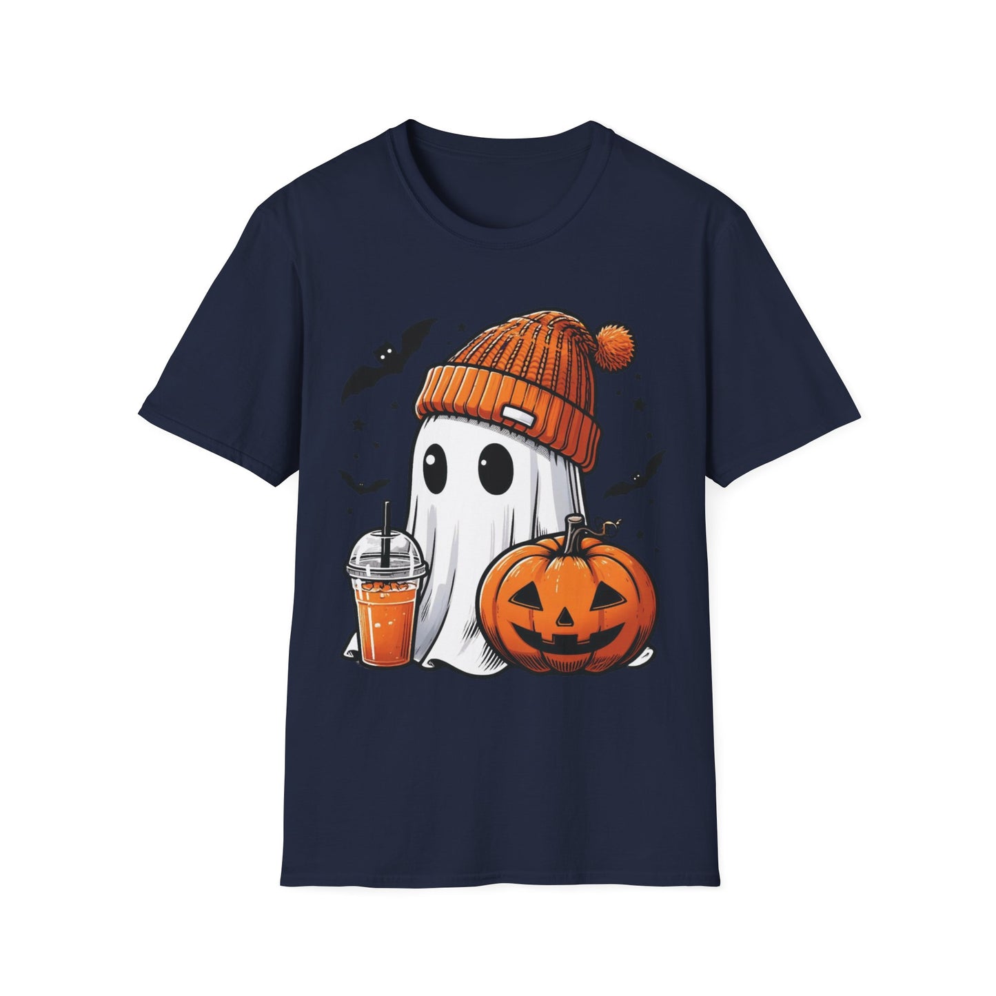 Halloween Juice Ghost T-Shirt | Cute Spooky Pumpkin + Ghost Graphic Tee