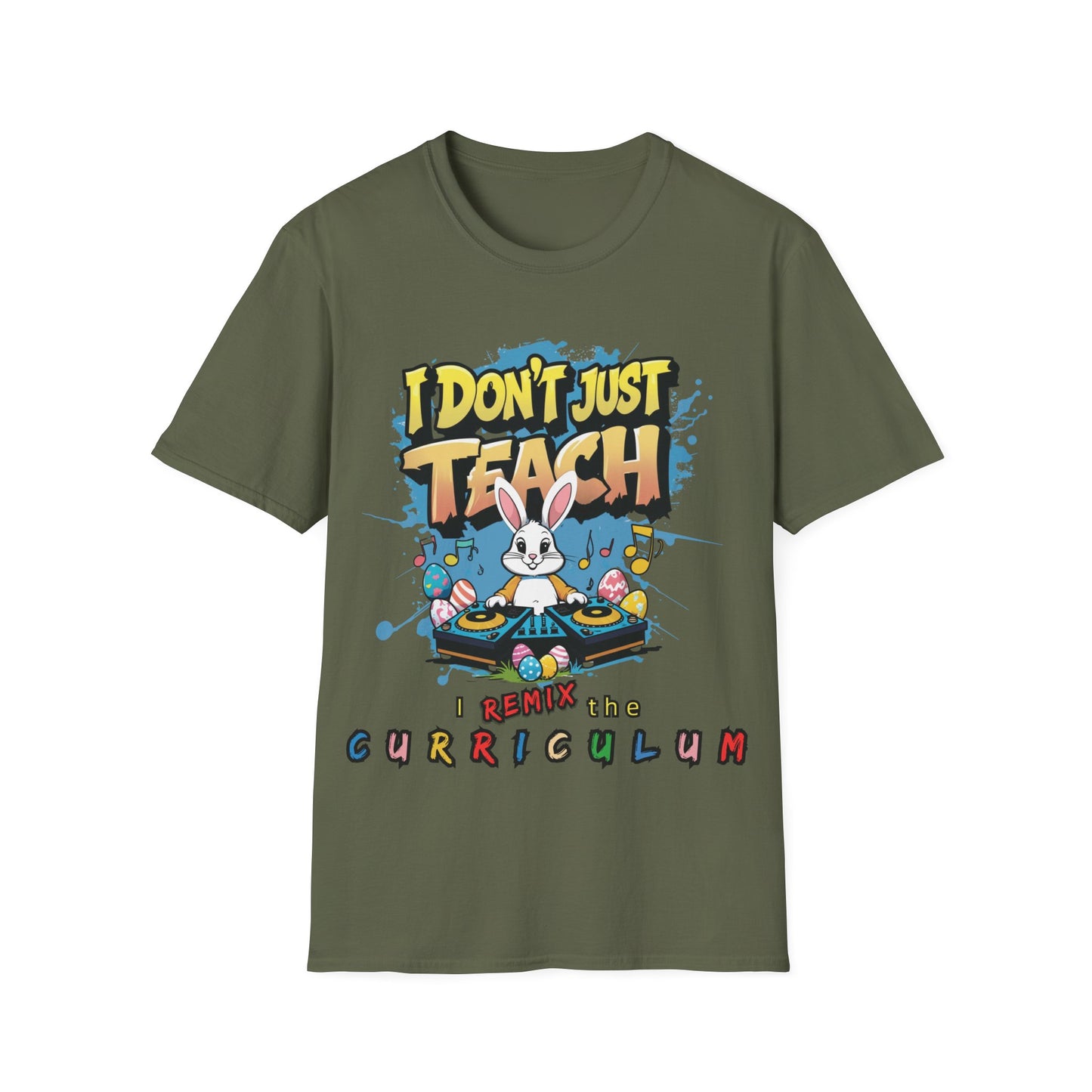 "I Don't Just Teach, I Remix The Curriculum" - Music Vibe - Funny Teacher T-Shirt -