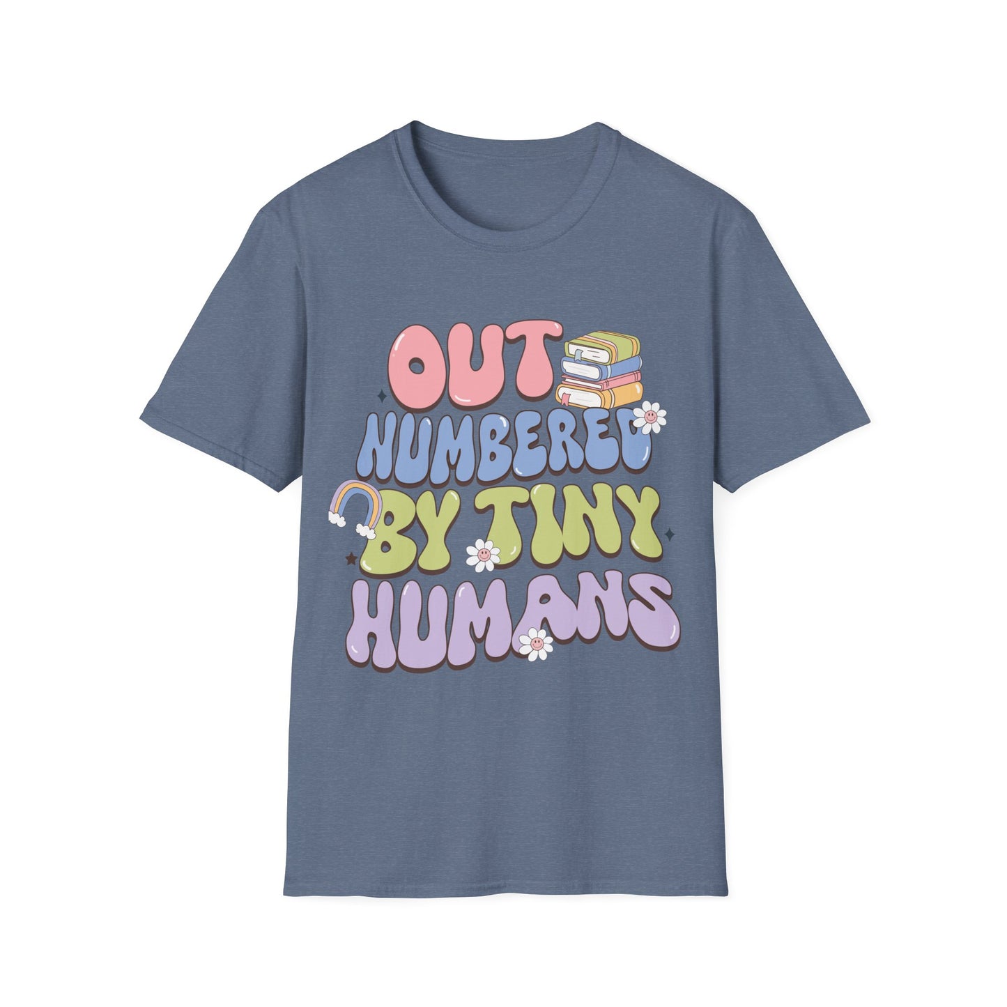 Outnumbered by Tiny Humans Unisex T-shirt - Cute Kindergarten + Parent Shirt