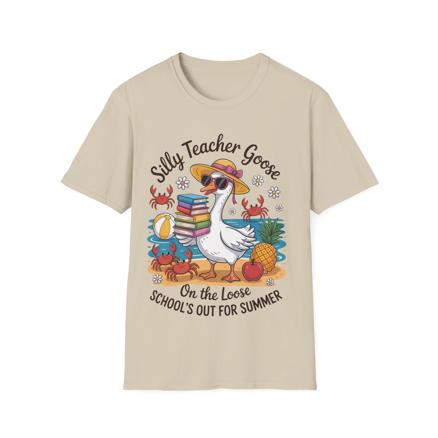 Silly Teacher Goose - Teacher's Unisex Short Sleeve T-Shirt