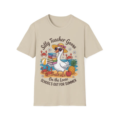 Silly Teacher Goose - Teacher's Unisex Short Sleeve T-Shirt
