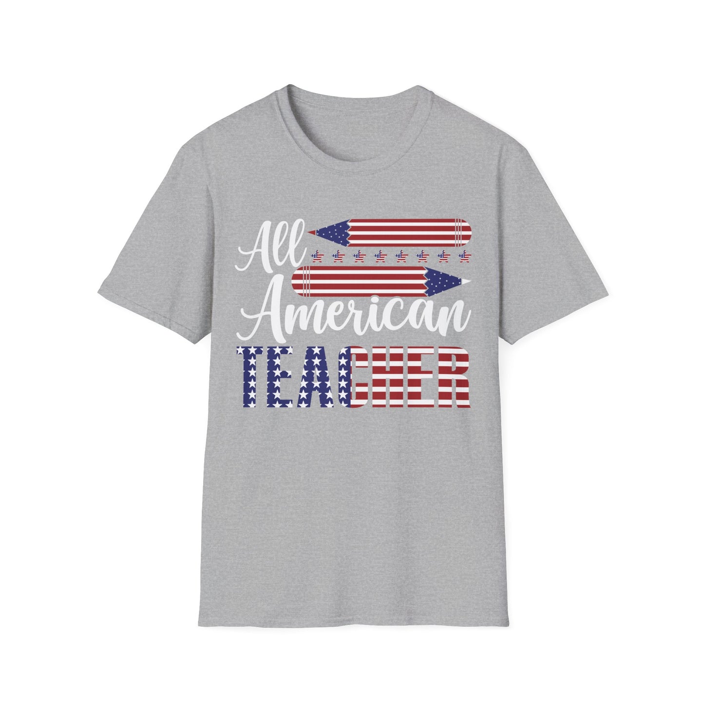 All American Teacher - Unisex Short Sleeve T-Shirt