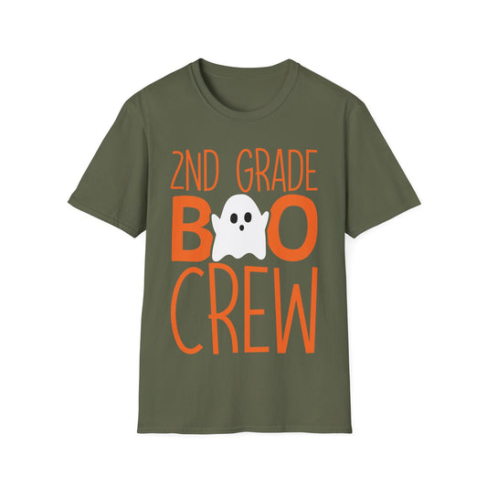 2nd Grade Boo Crew Shirt | Cute Ghost Halloween Classroom Tee