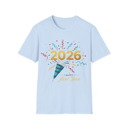 Happy New Year 2026 Shirt – Festive New Year’s Eve Party + Celebration T-Shirt