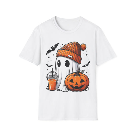 Halloween Juice Ghost T-Shirt | Cute Spooky Pumpkin + Ghost Graphic Tee