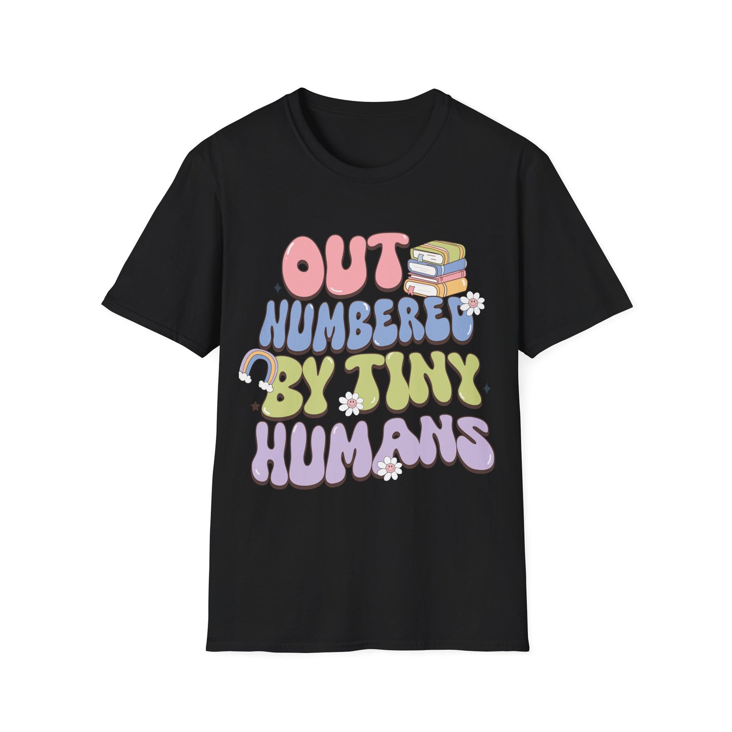 Outnumbered by Tiny Humans Unisex T-shirt - Cute Kindergarten + Parent Shirt