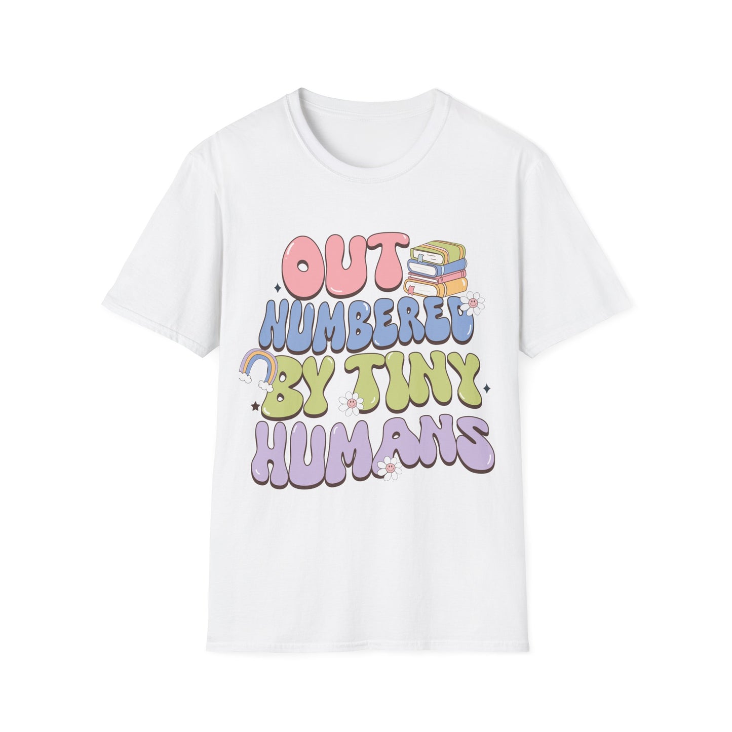 Outnumbered by Tiny Humans Unisex T-shirt - Cute Kindergarten + Parent Shirt