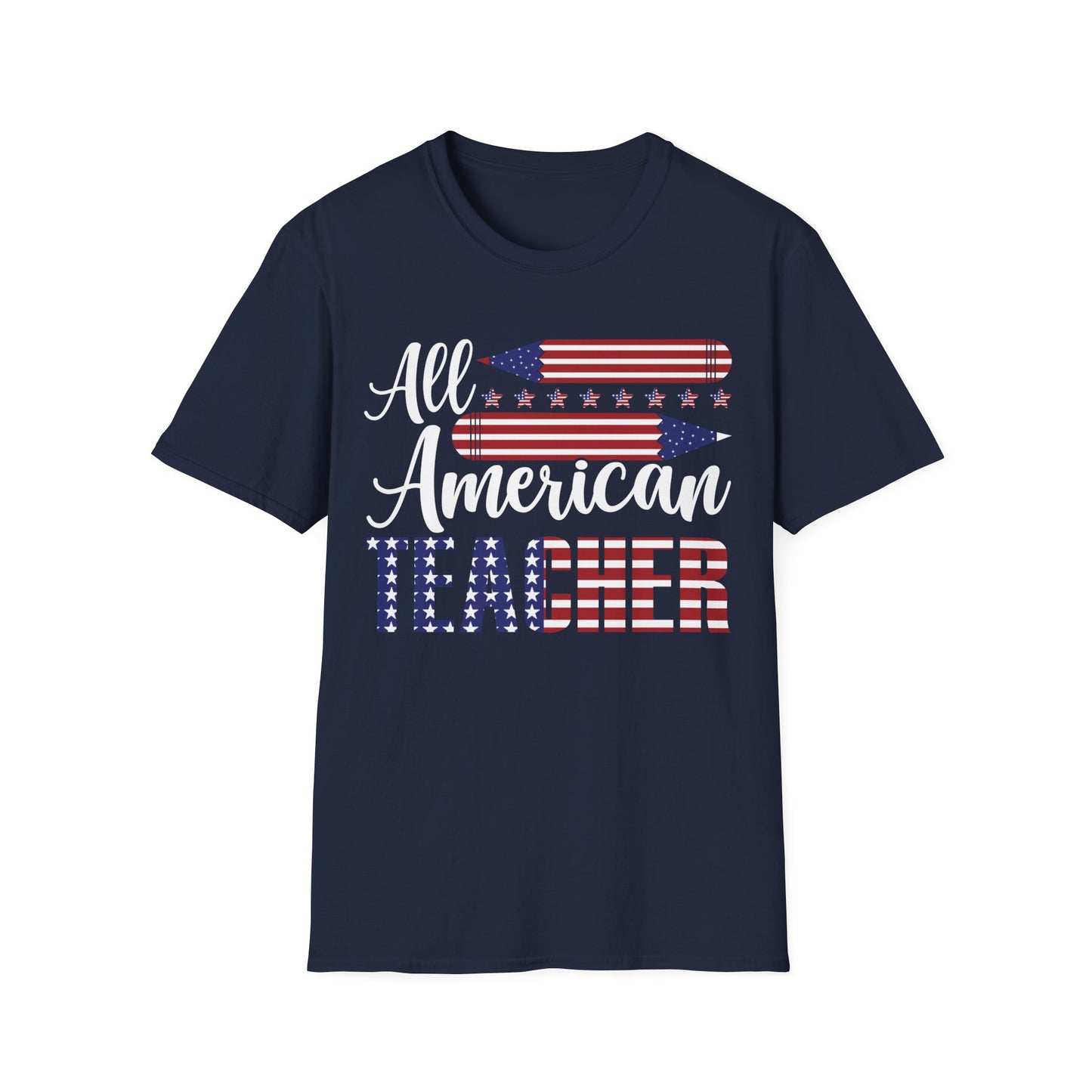 All American Teacher - Unisex Short Sleeve T-Shirt