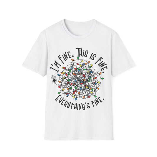 Tangled Christmas Lights T-Shirt – Funny Holiday Unisex Tee