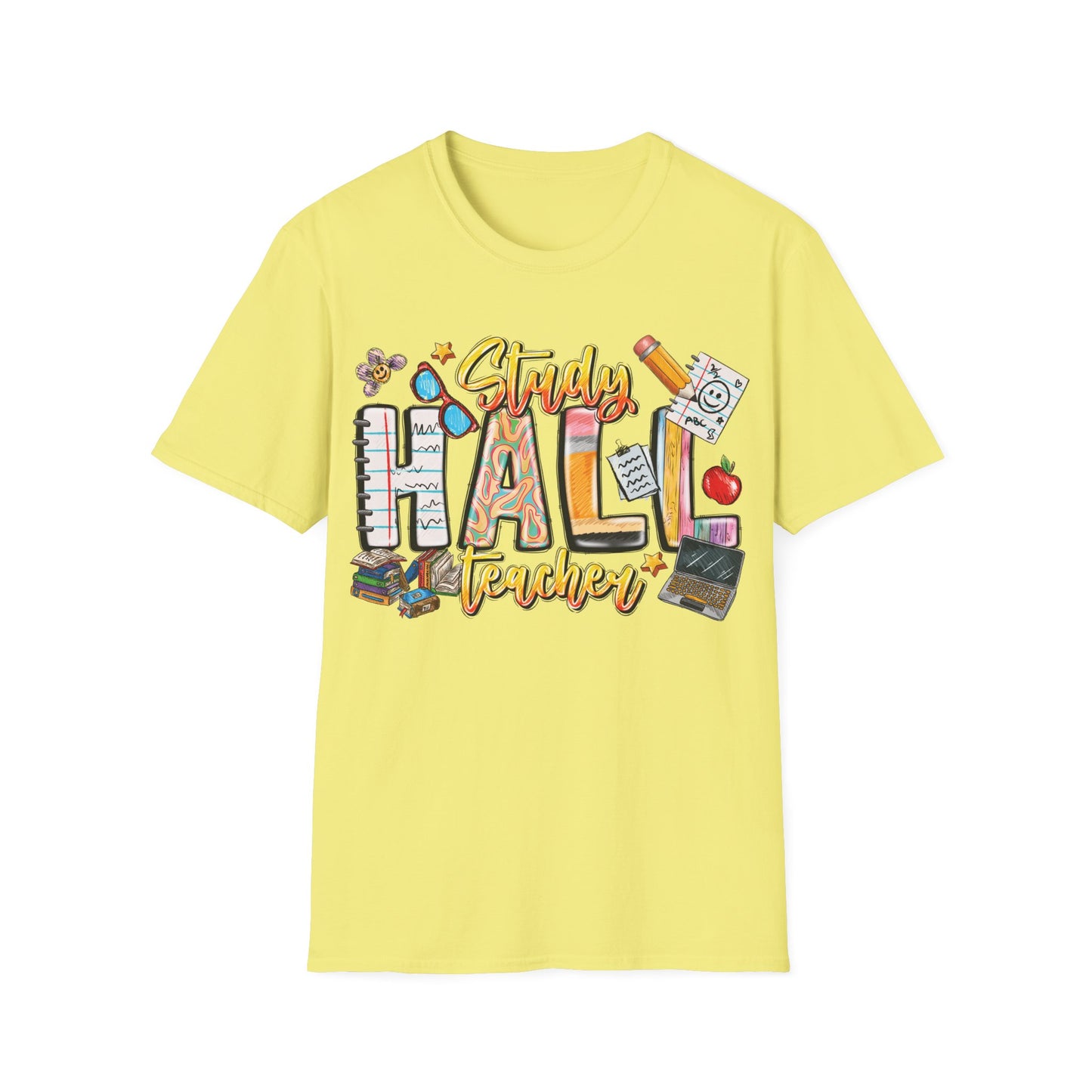 Study Hall Teacher - Cheerful Unisex Short Sleeve T-Shirt
