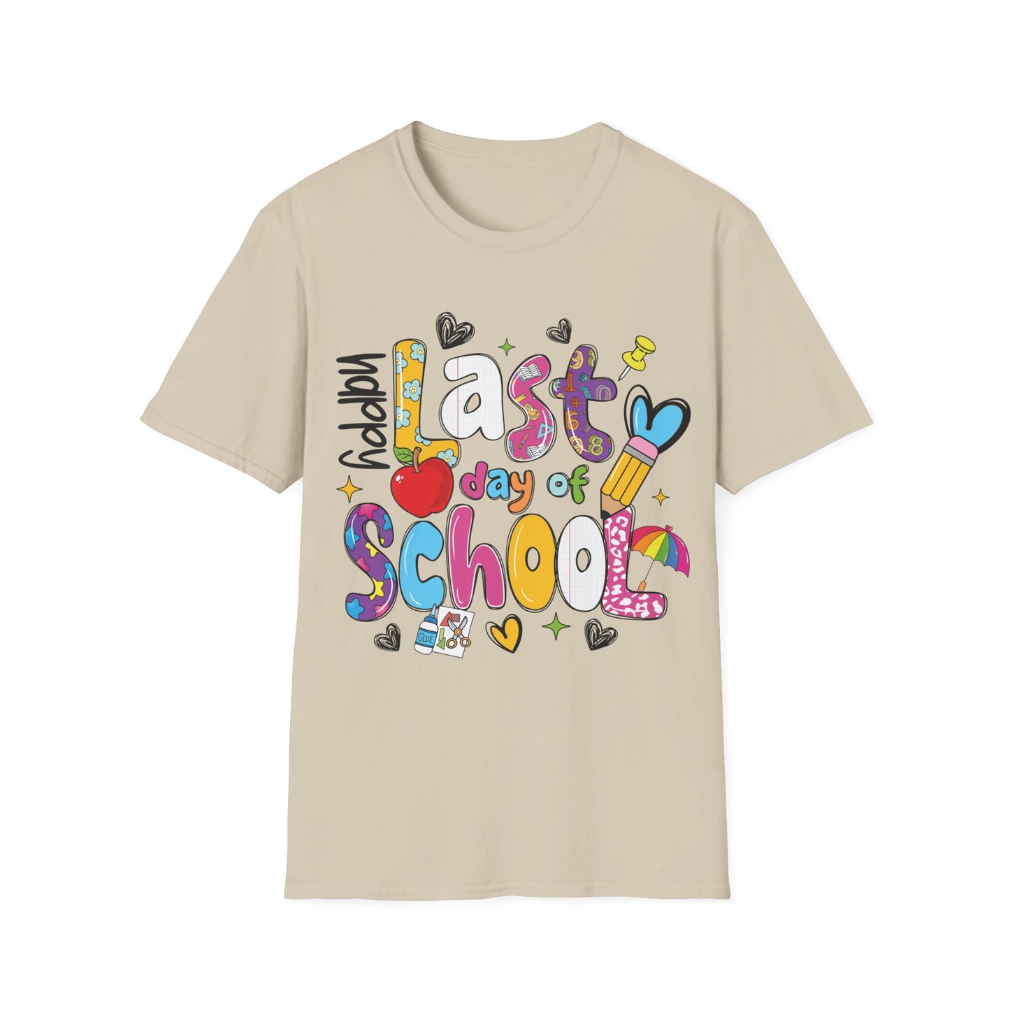 Last Day Of School Graphic - Teacher's Unisex Short Sleeve T-Shirt