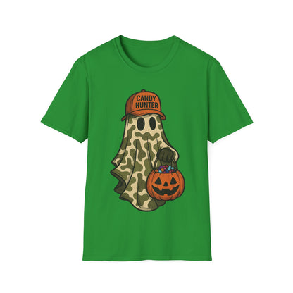 Candy Hunter Ghost Shirt – Funny Camo Halloween Trick-or-Treat T-Shirt