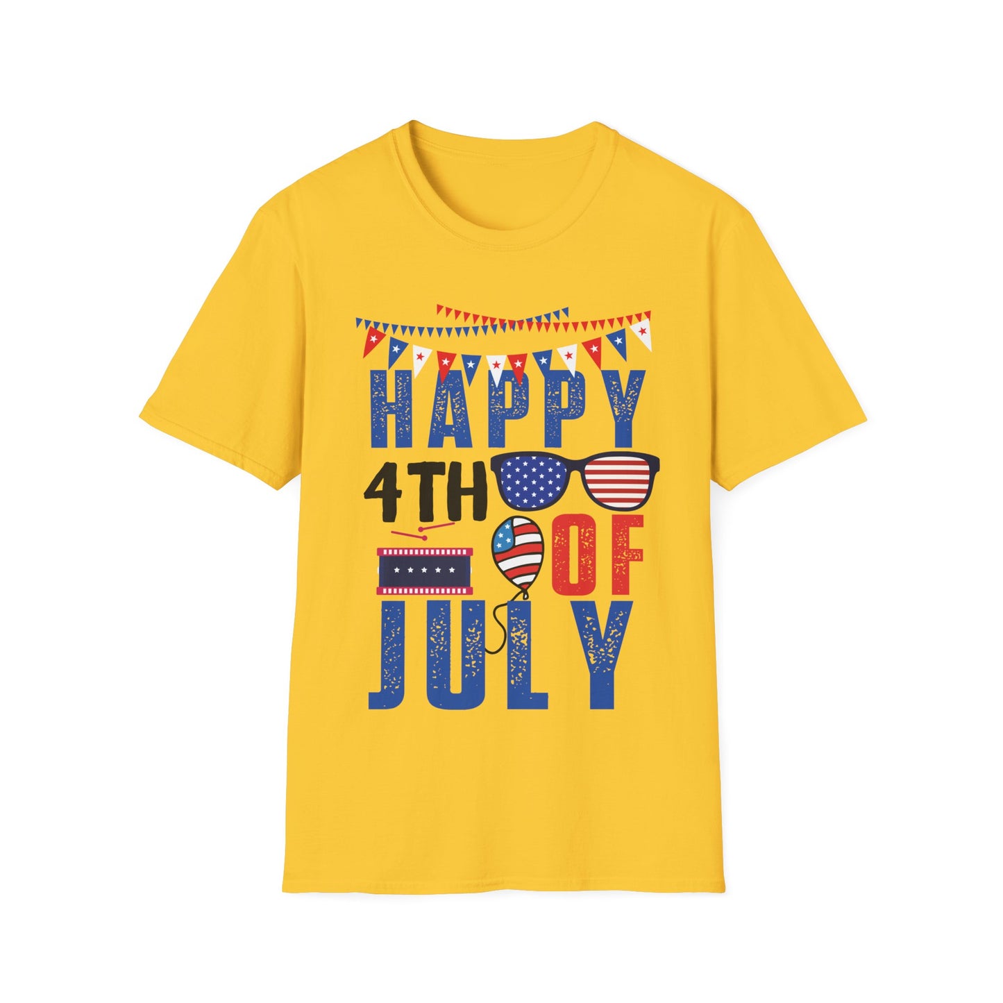 Happy 4th July - Unisex Short Sleeve T-Shirt