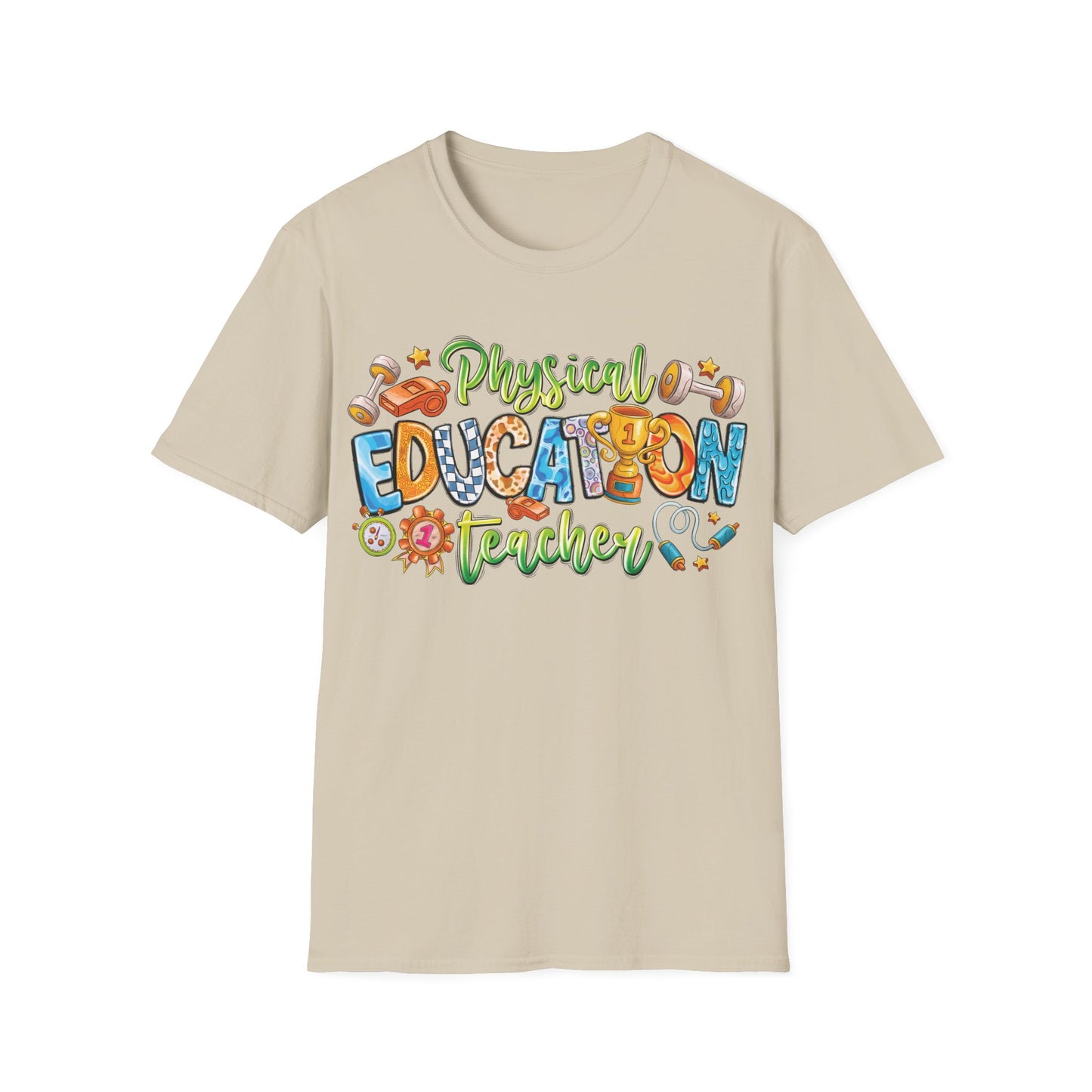 Physical Education Teacher - Cheerful Unisex Short Sleeve T-Shirt