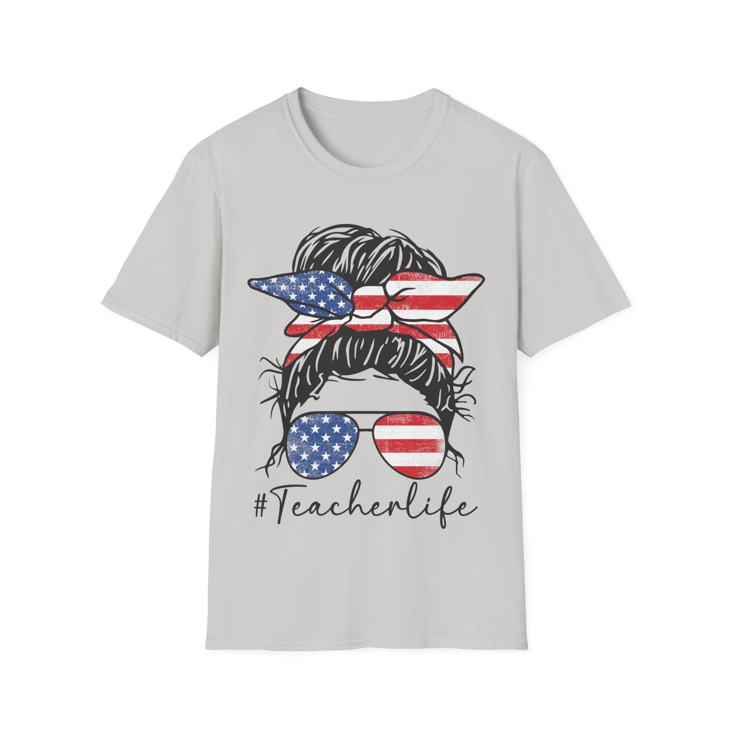 Teacher Life Patriotic - Unisex Short Sleeve T-Shirt