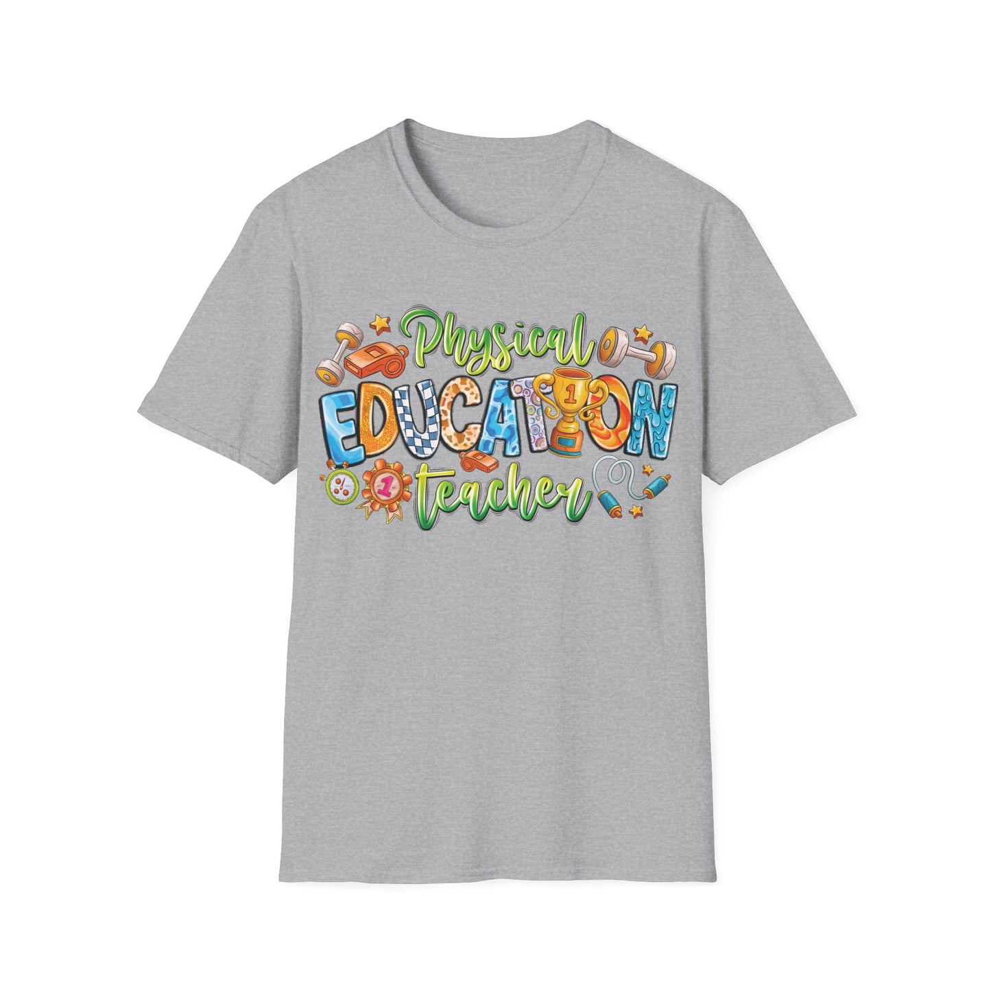 Physical Education Teacher - Cheerful Unisex Short Sleeve T-Shirt
