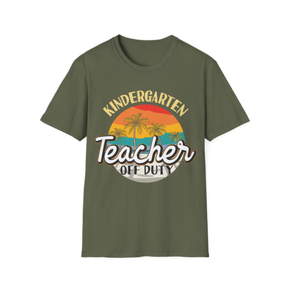 Kindergarten Teacher Off Duty - Teacher's Unisex Short Sleeve T-Shirt