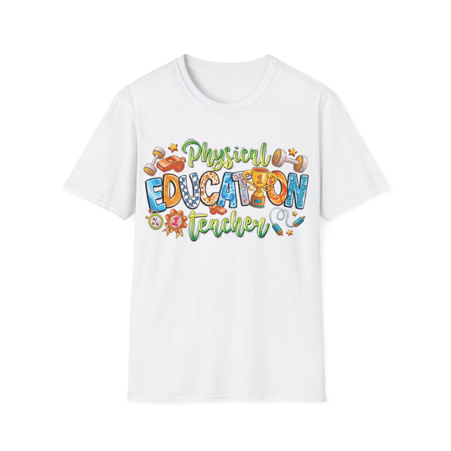 Physical Education Teacher - Cheerful Unisex Short Sleeve T-Shirt
