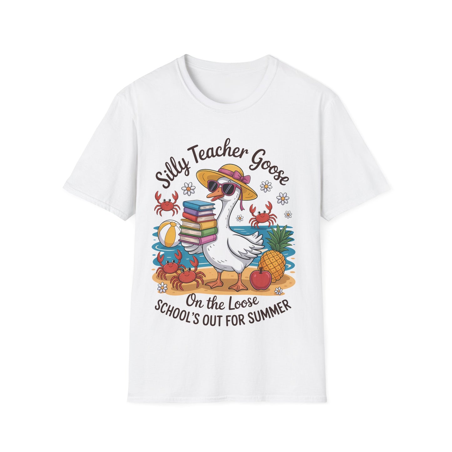 Silly Teacher Goose - Teacher's Unisex Short Sleeve T-Shirt