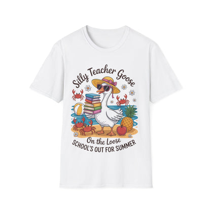 Silly Teacher Goose - Teacher's Unisex Short Sleeve T-Shirt
