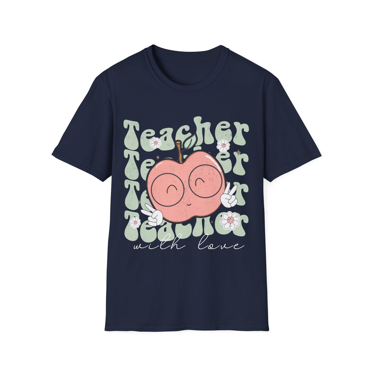 Teacher T-shirt: Cute Apple Design with Love