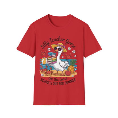 Silly Teacher Goose - Teacher's Unisex Short Sleeve T-Shirt