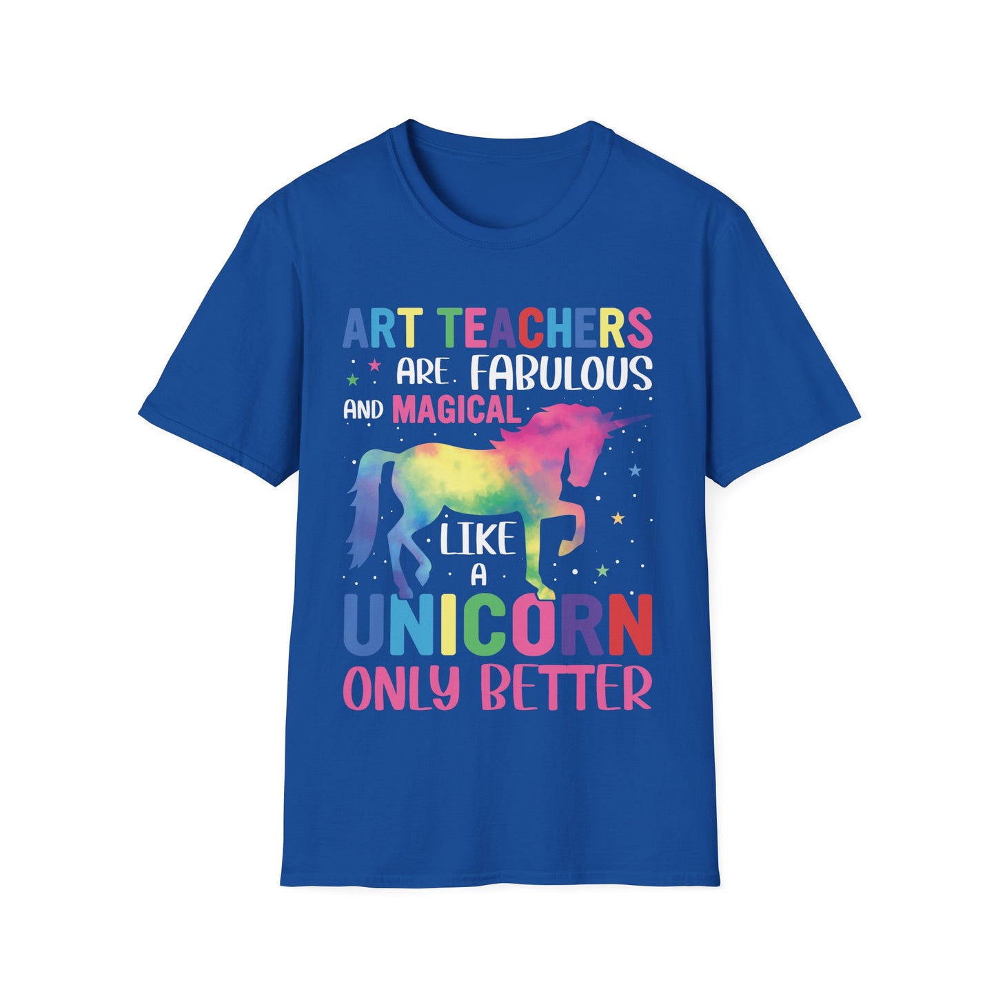 Art Teacher Unicorn T-Shirt – Magical Rainbow Teaching Tee