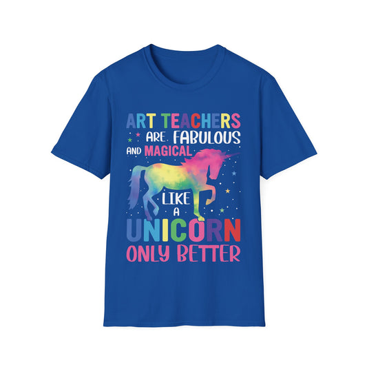 Art Teacher Unicorn T-Shirt – Magical Rainbow Teaching Tee
