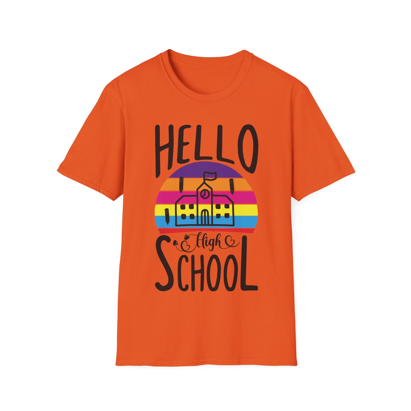 Teach Love Inspire Teacher T-Shirt – Retro Rainbow Back to School Tee