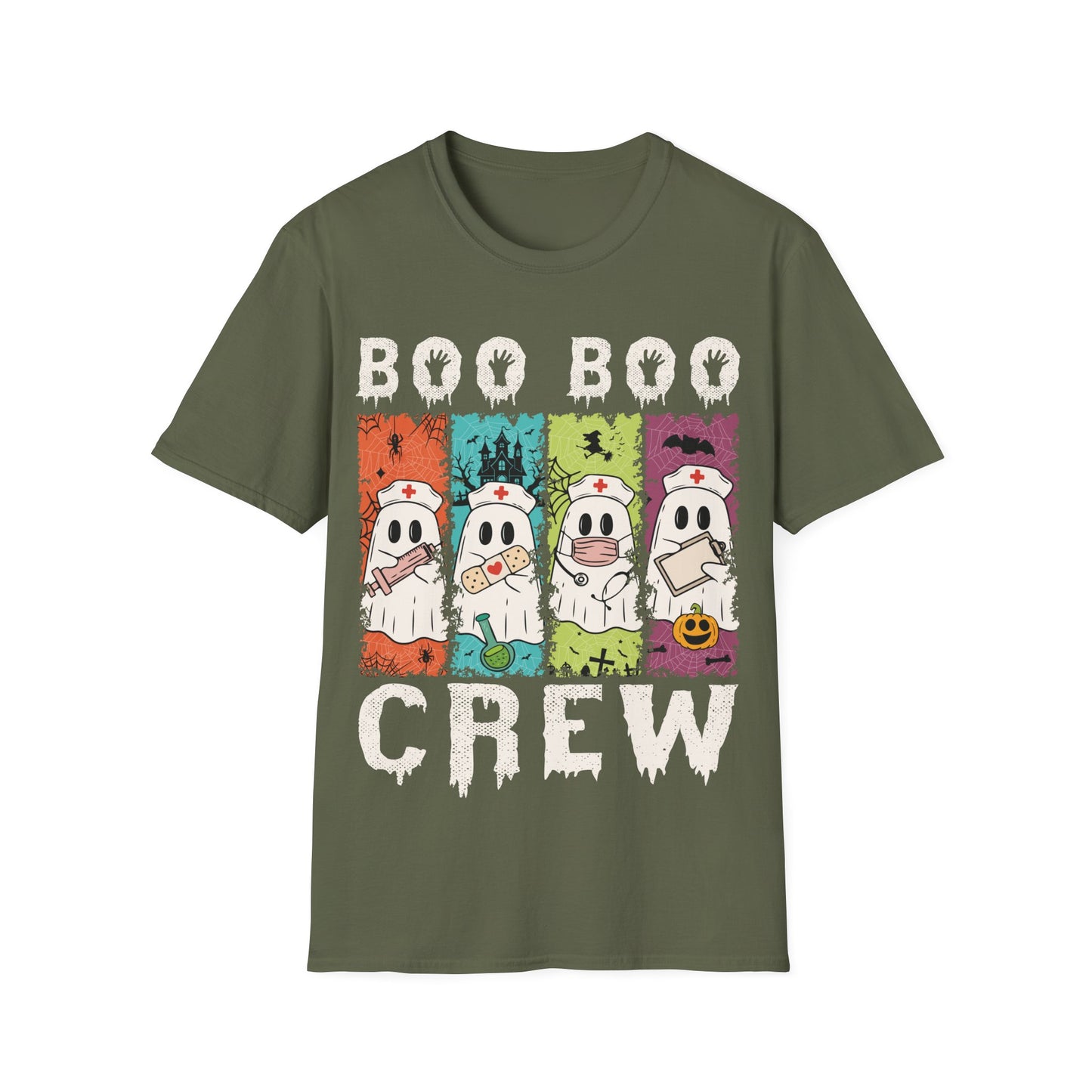 Boo Boo Crew Halloween T-Shirt | Cute Ghost Squad Spooky Tee