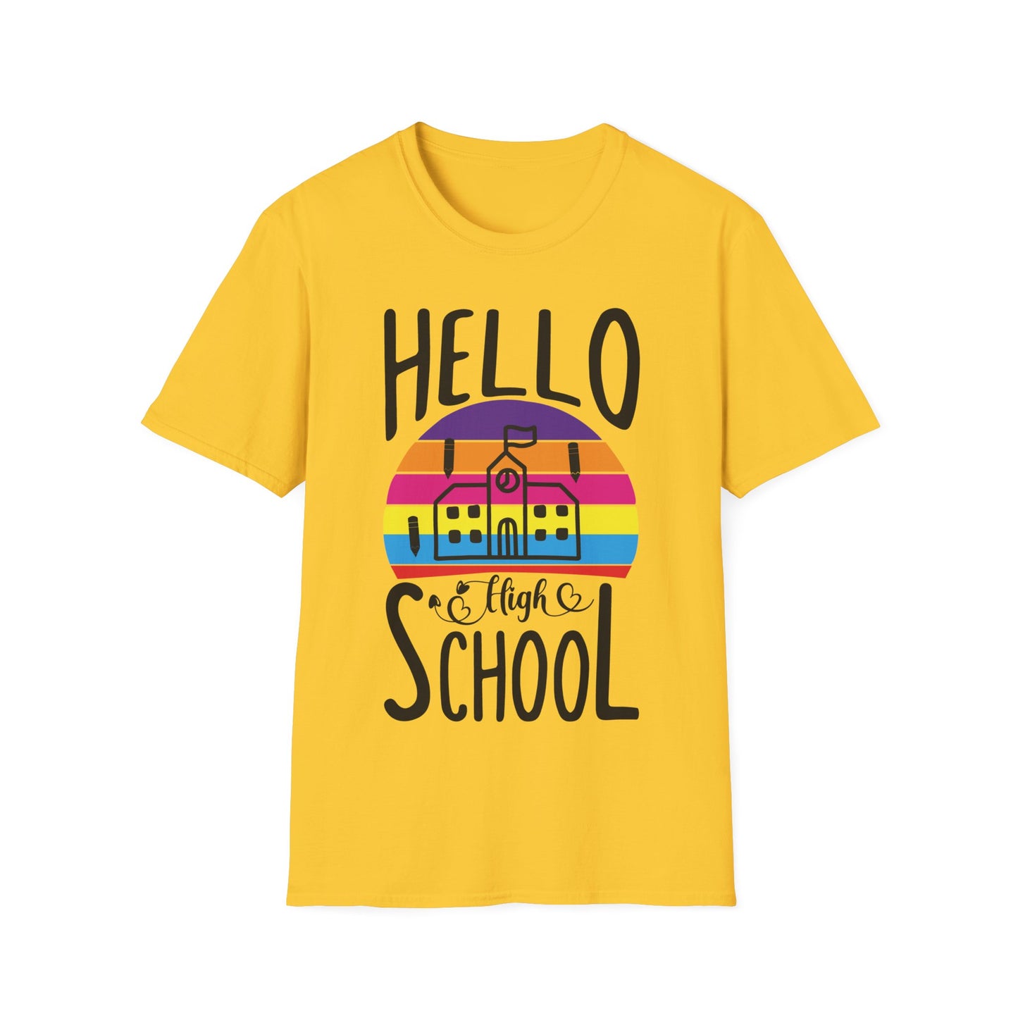 Teach Love Inspire Teacher T-Shirt – Retro Rainbow Back to School Tee