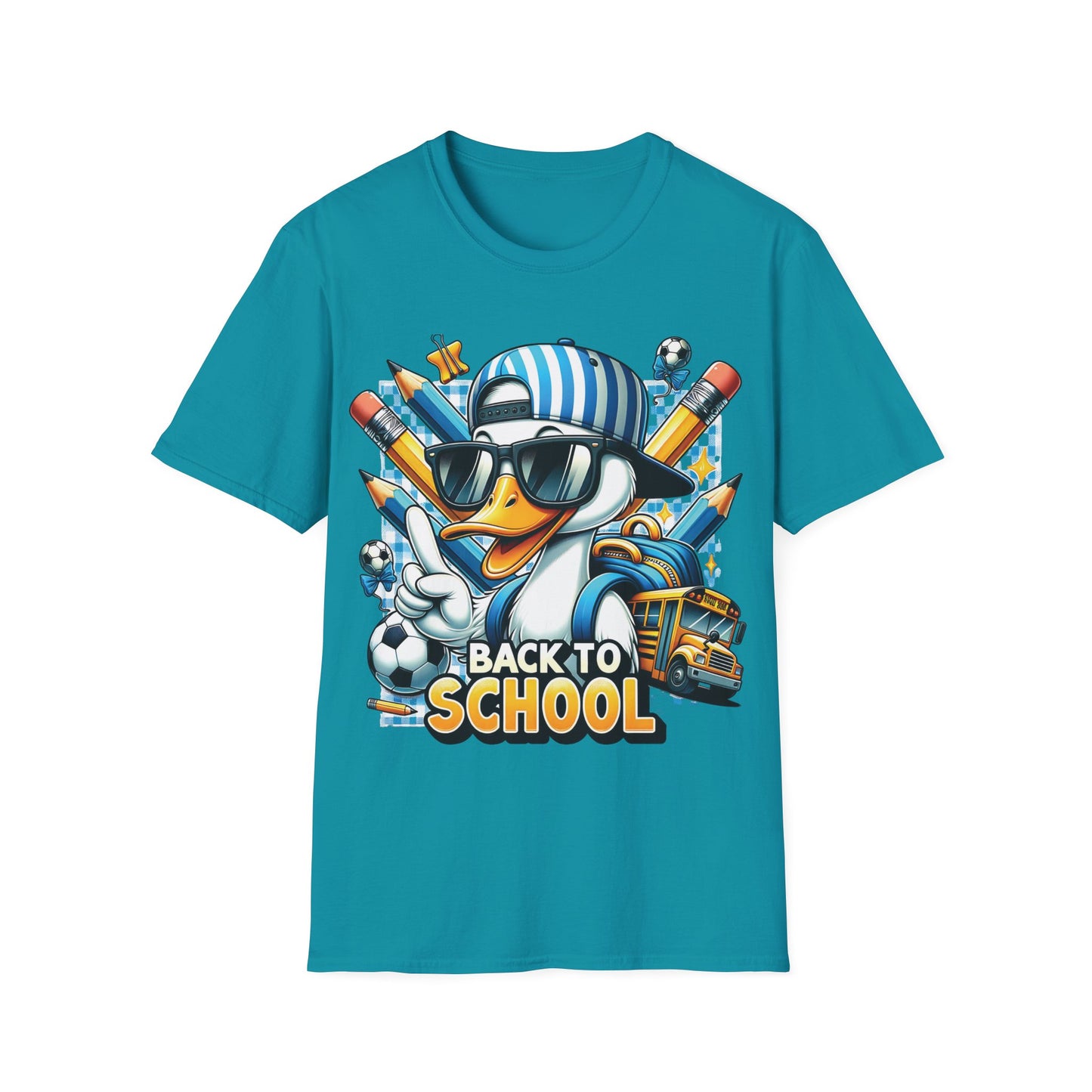 Cool Duck - Back To School Unisex Short Sleeve T-Shirt