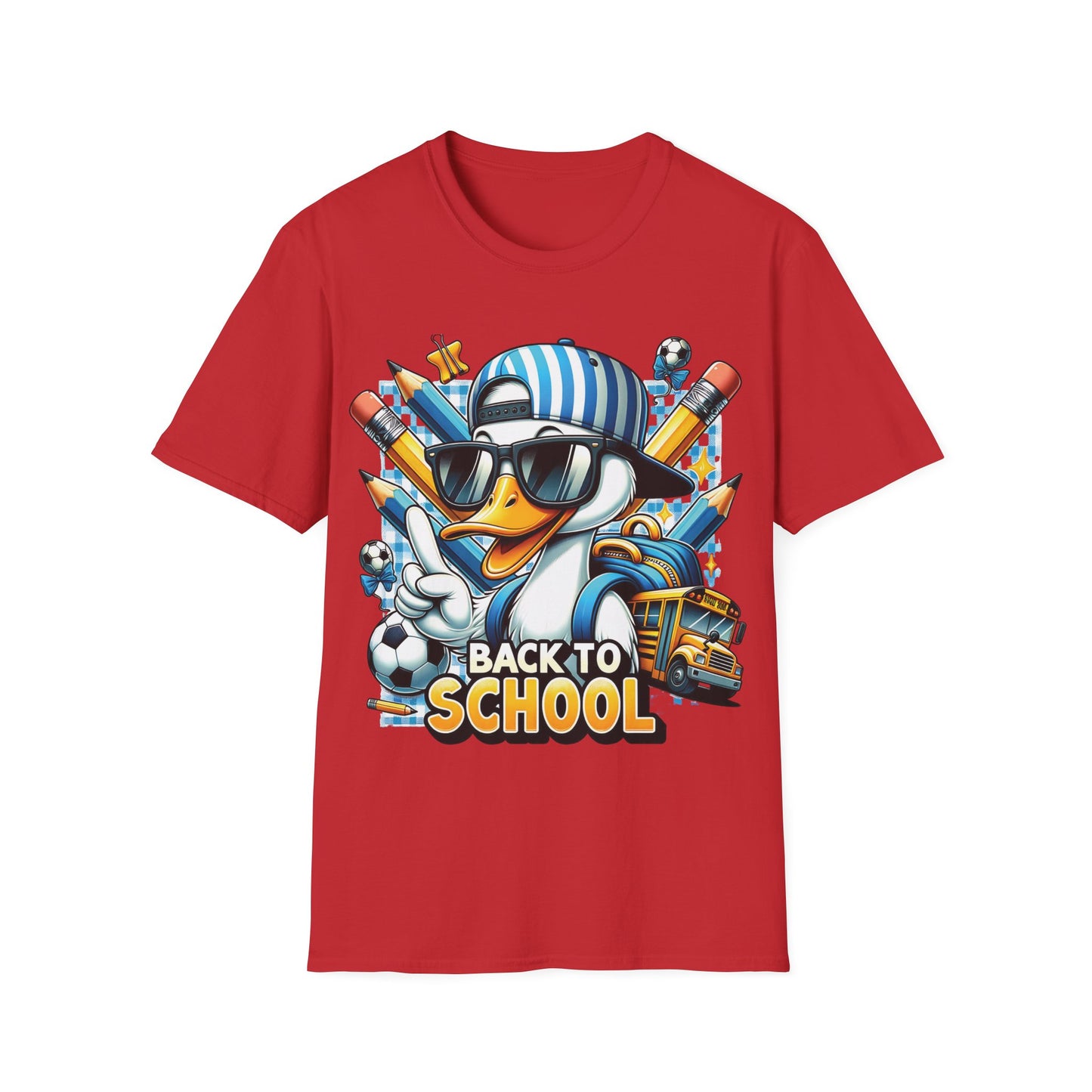 Cool Duck - Back To School Unisex Short Sleeve T-Shirt